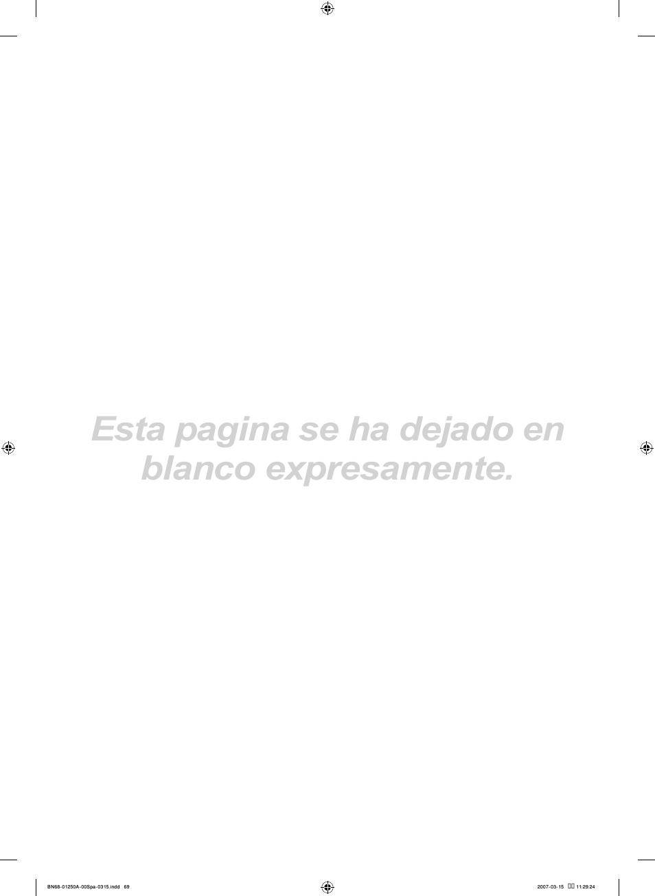 Esta pagina se ha dejado en blanco expresamente | Samsung LNT4032HX-XAA User Manual | Page 147 / 147