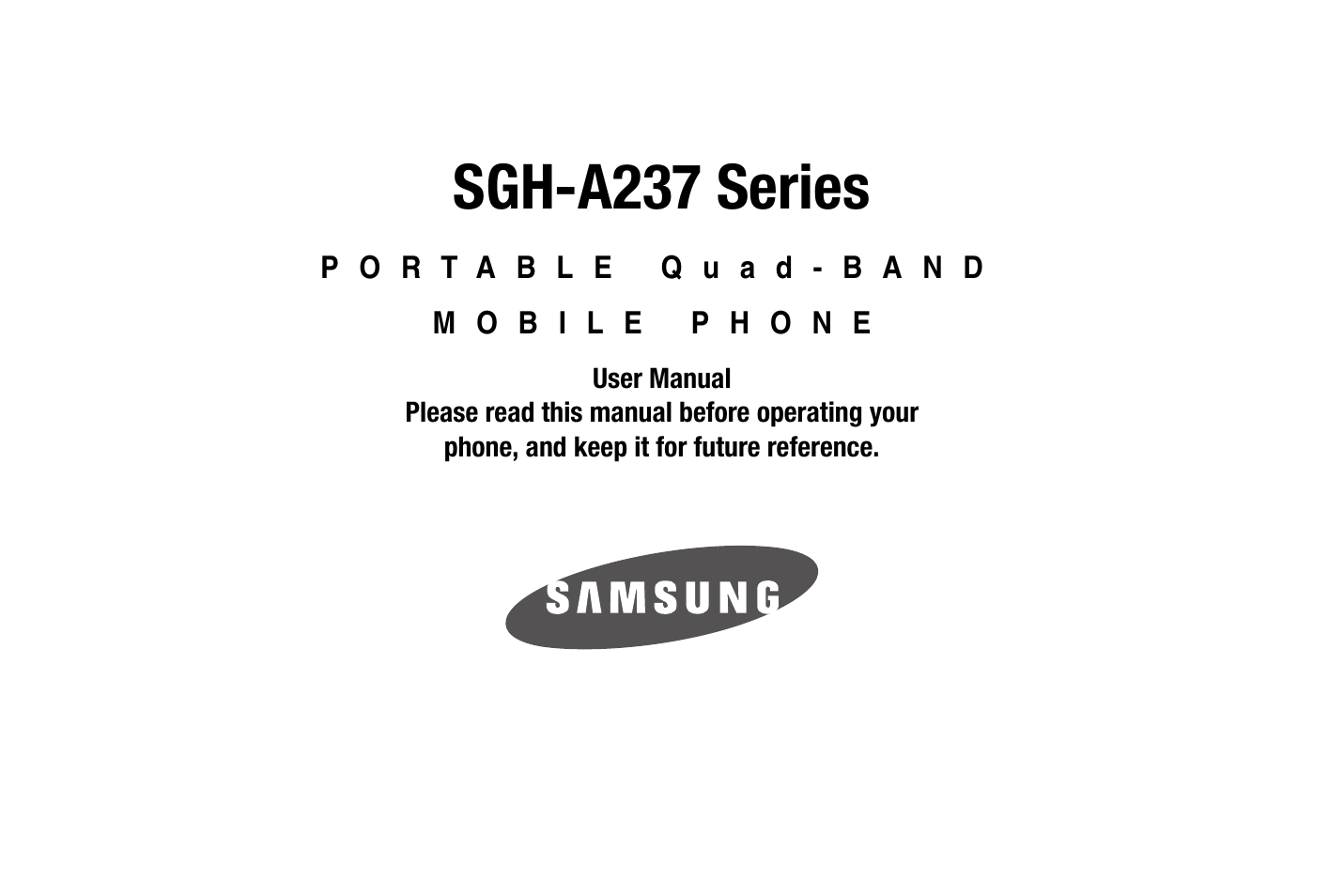 Samsung SGH-A237RKAATT User Manual | 100 pages