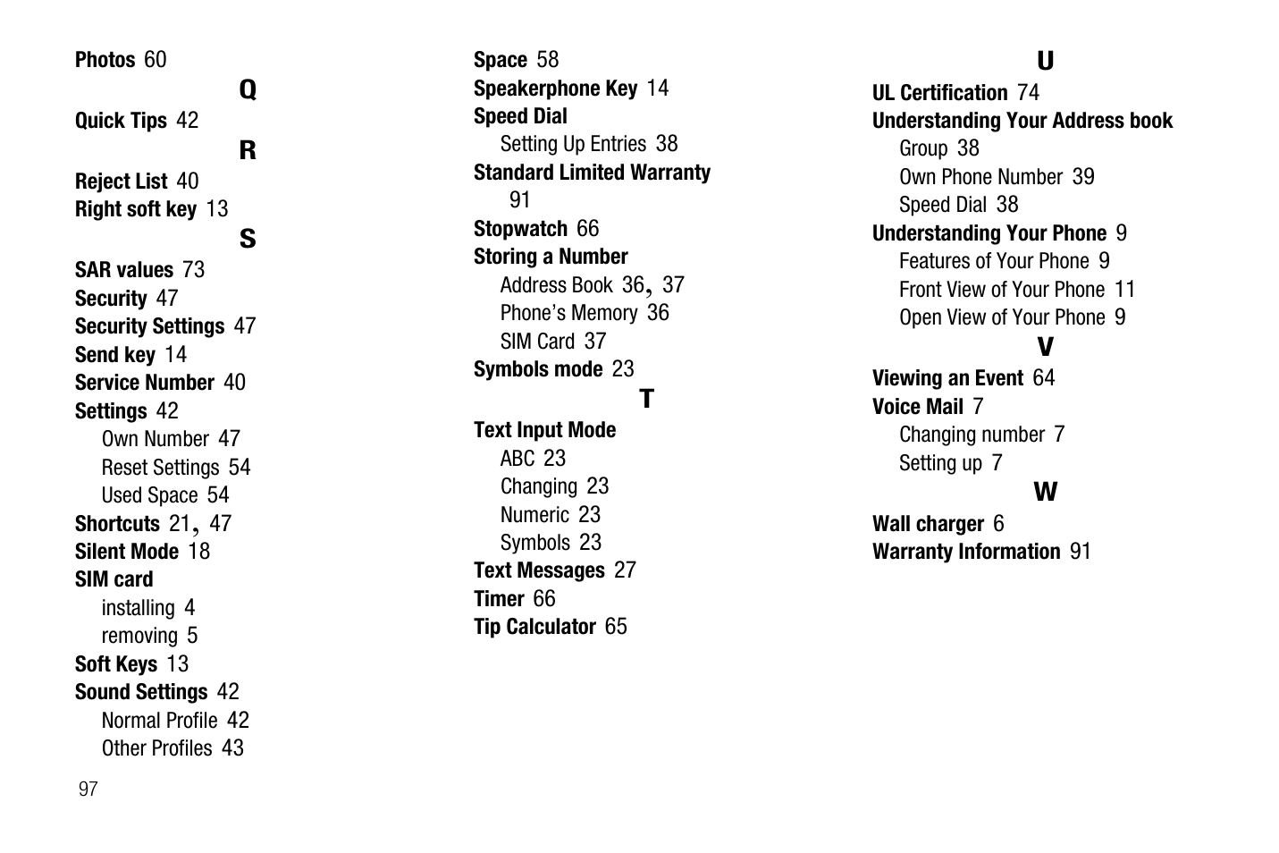 Samsung SGH-A237RKAATT User Manual | Page 100 / 100