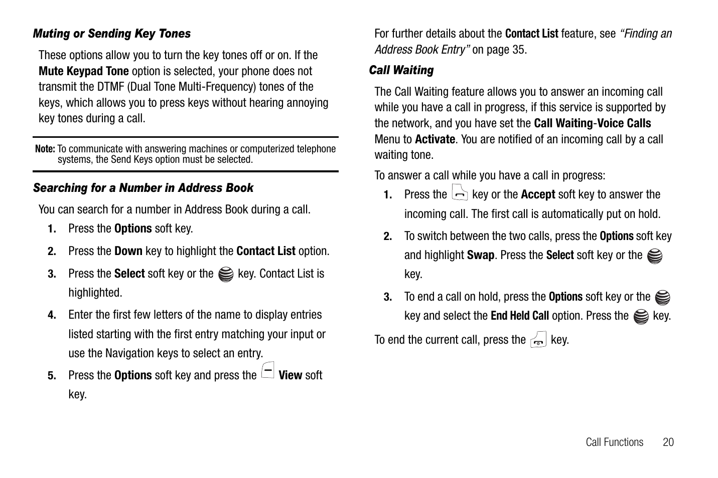 Samsung SGH-A237RKAATT User Manual | Page 23 / 100