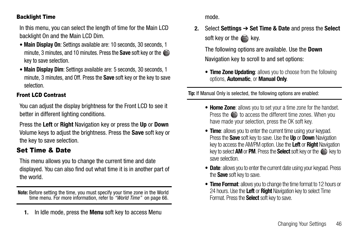 Set time & date | Samsung SGH-A237RKAATT User Manual | Page 49 / 100