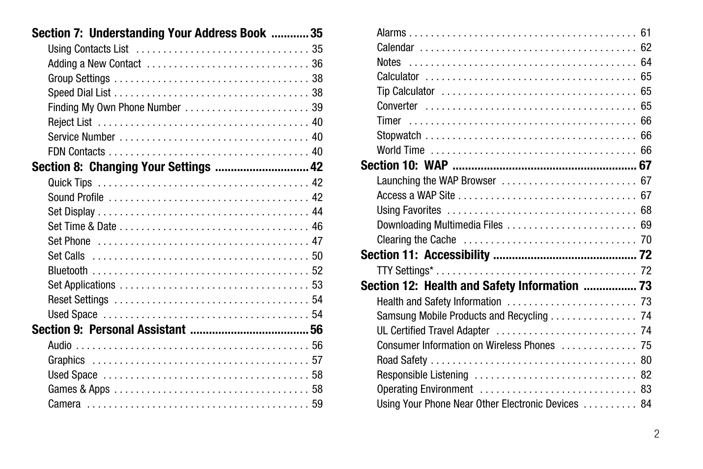 Samsung SGH-A237RKAATT User Manual | Page 5 / 100