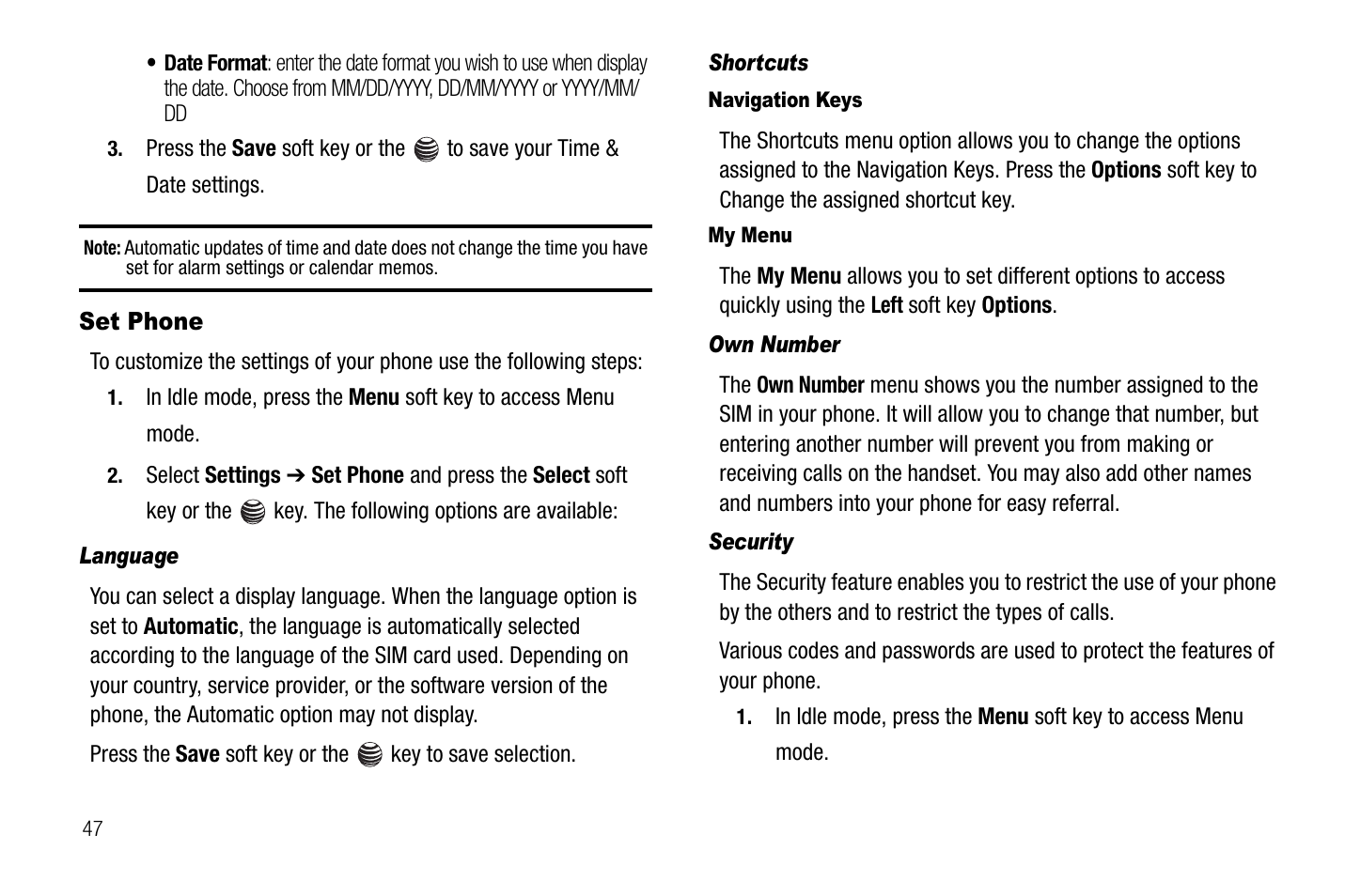 Set phone, For more | Samsung SGH-A237RKAATT User Manual | Page 50 / 100