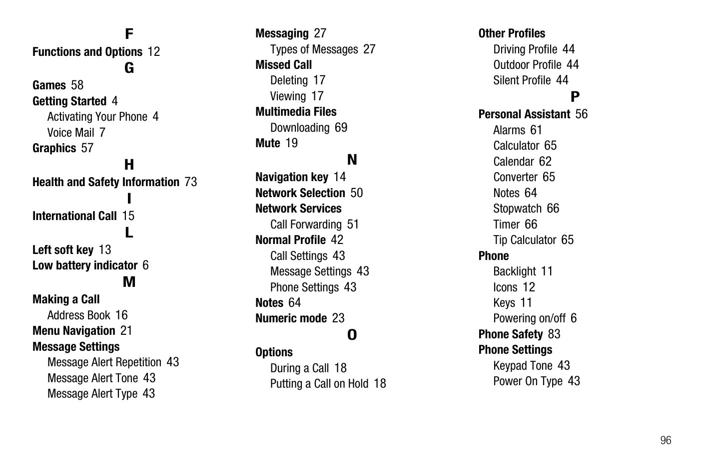 Samsung SGH-A237RKAATT User Manual | Page 99 / 100