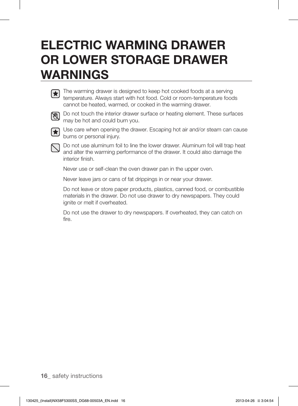 Samsung NX58F5300SS-AA User Manual | Page 16 / 40