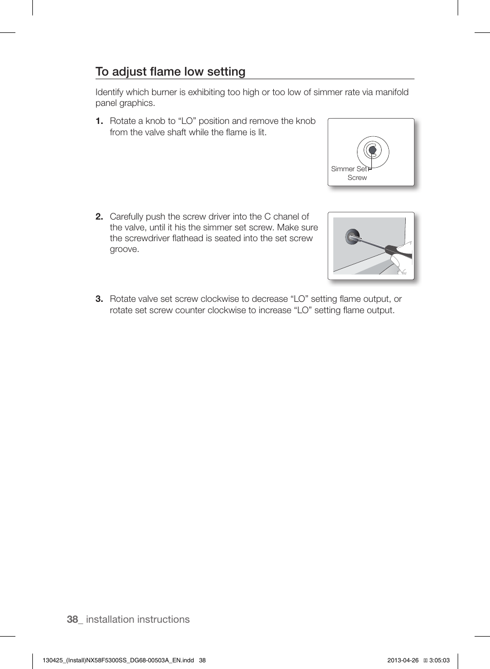 Samsung NX58F5300SS-AA User Manual | Page 38 / 40