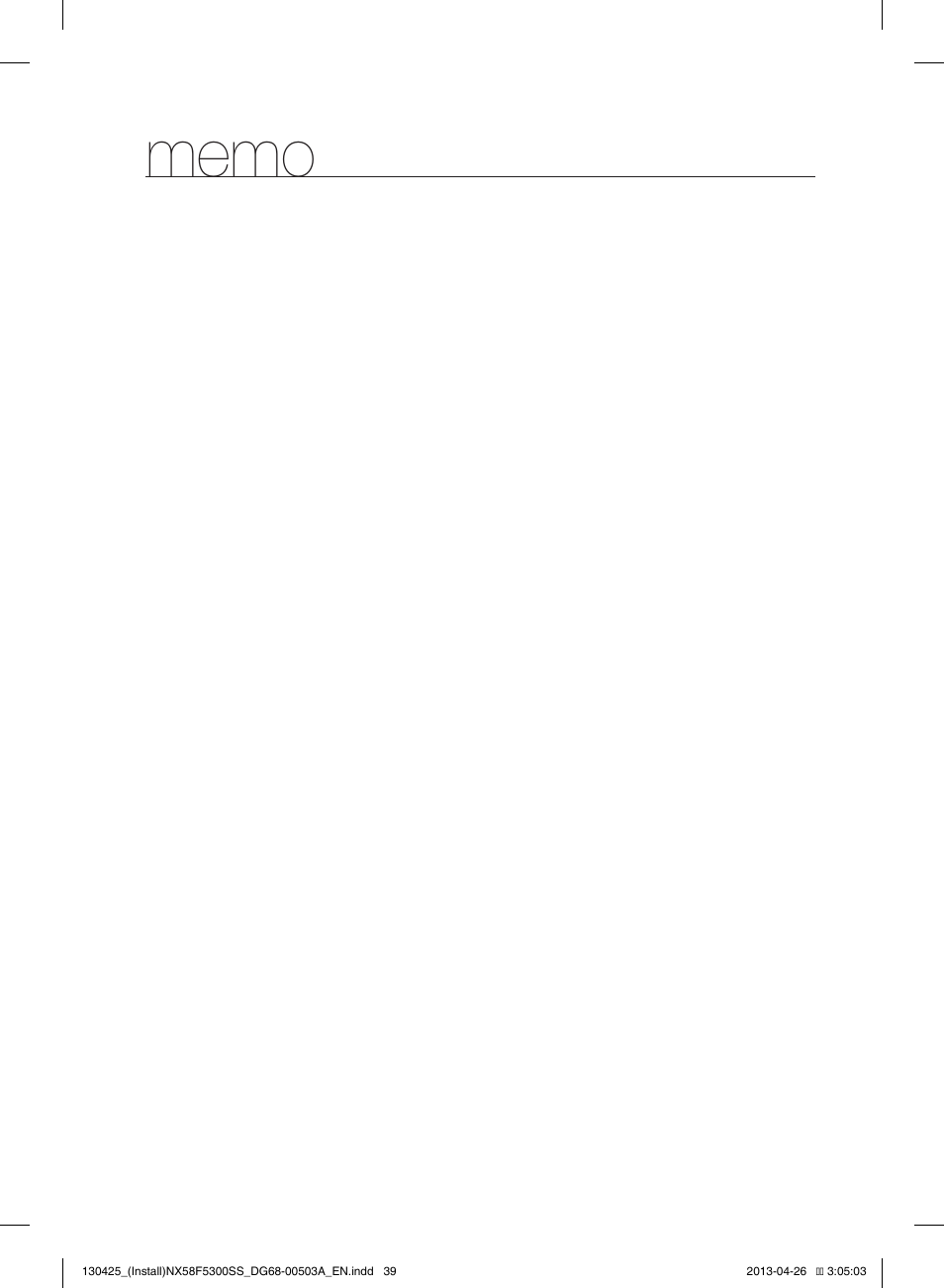 Samsung NX58F5300SS-AA User Manual | Page 39 / 40