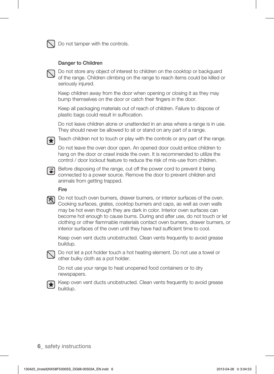 Samsung NX58F5300SS-AA User Manual | Page 6 / 40