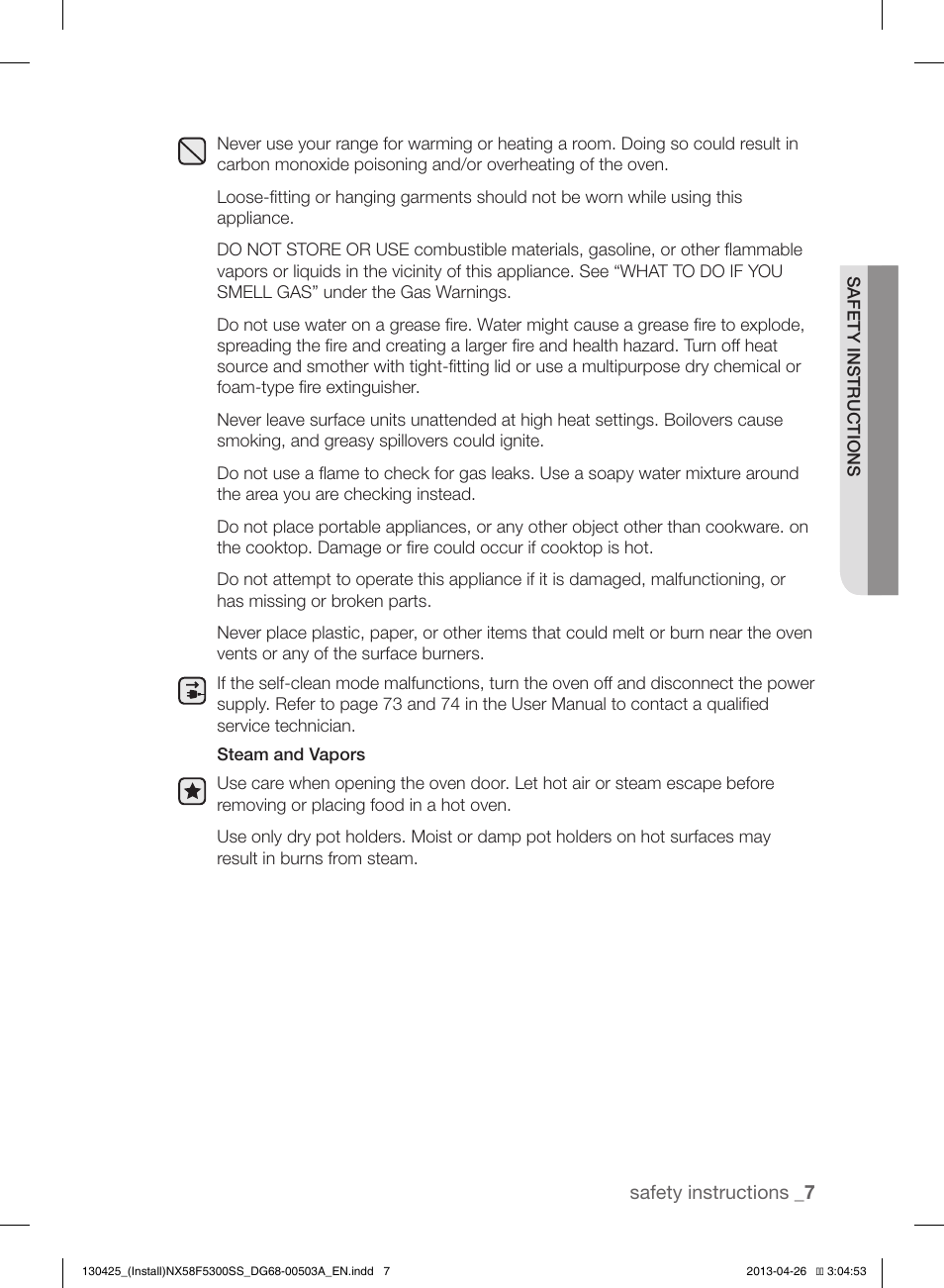 Samsung NX58F5300SS-AA User Manual | Page 7 / 40