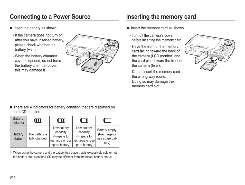 Connecting to a power source | Samsung EC-SL202UBP-US User Manual | Page 15 / 103