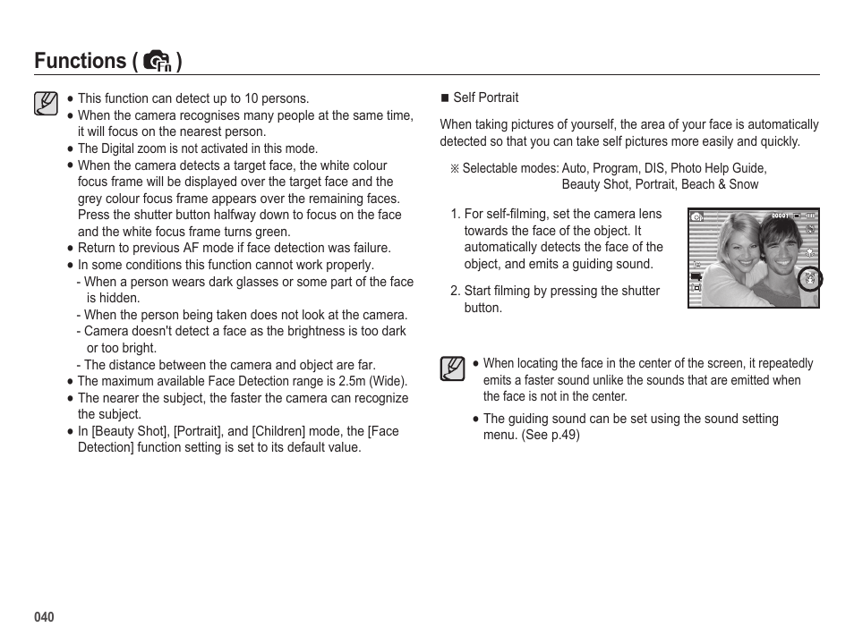 Functions ( ) | Samsung EC-SL202UBP-US User Manual | Page 41 / 103