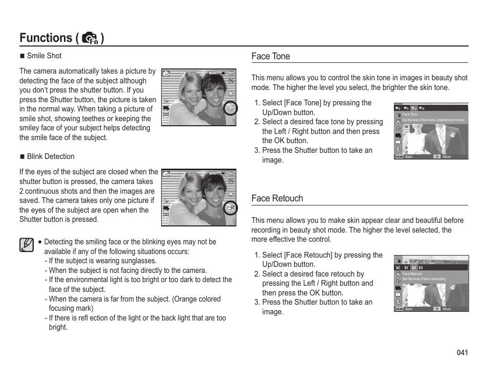 Functions ( ) | Samsung EC-SL202UBP-US User Manual | Page 42 / 103