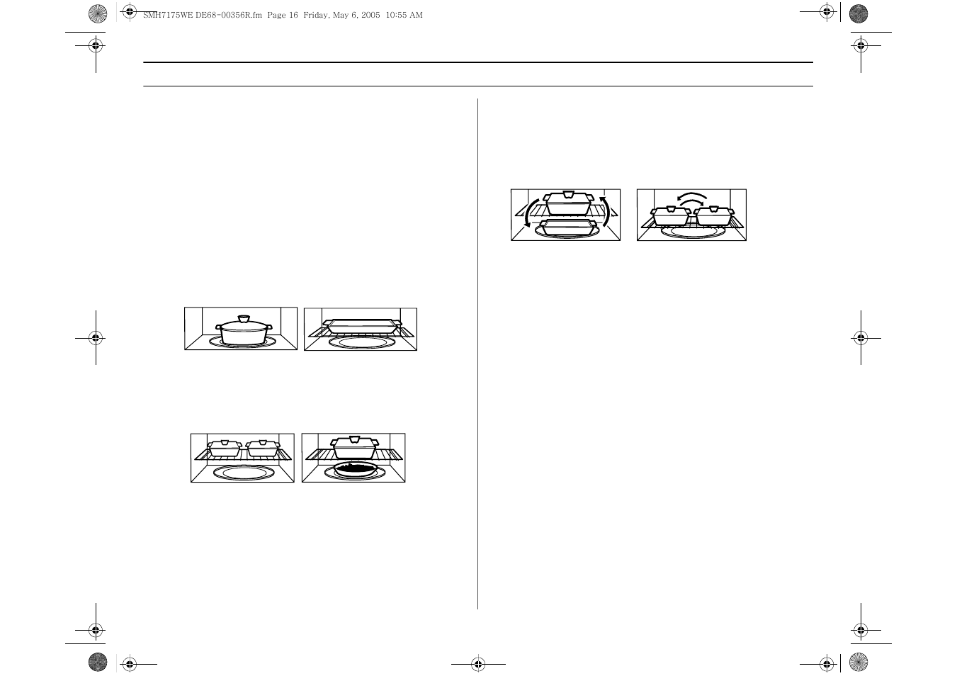 How to use the shelf when, Shelf and reheating, Setting the child protection lock | Operation how to use the shelf when microwaving | Samsung SMH7175CE-XAA User Manual | Page 16 / 32