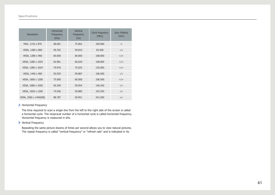 Samsung LS27B971DS-ZA User Manual | Page 61 / 70