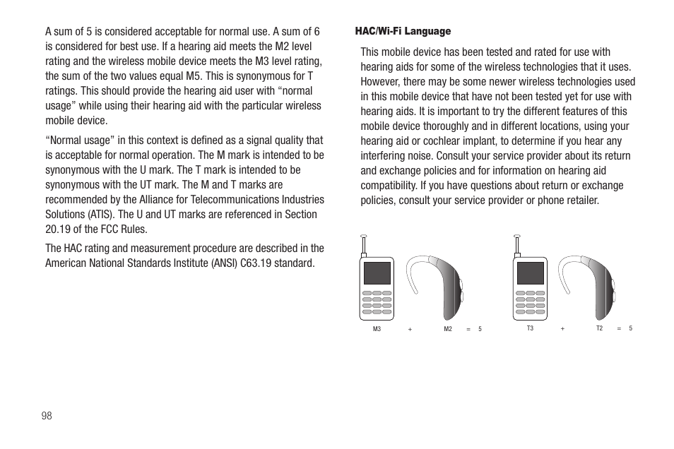 Hac/wi-fi language | Samsung SCH-R880MBAUSC User Manual | Page 102 / 114