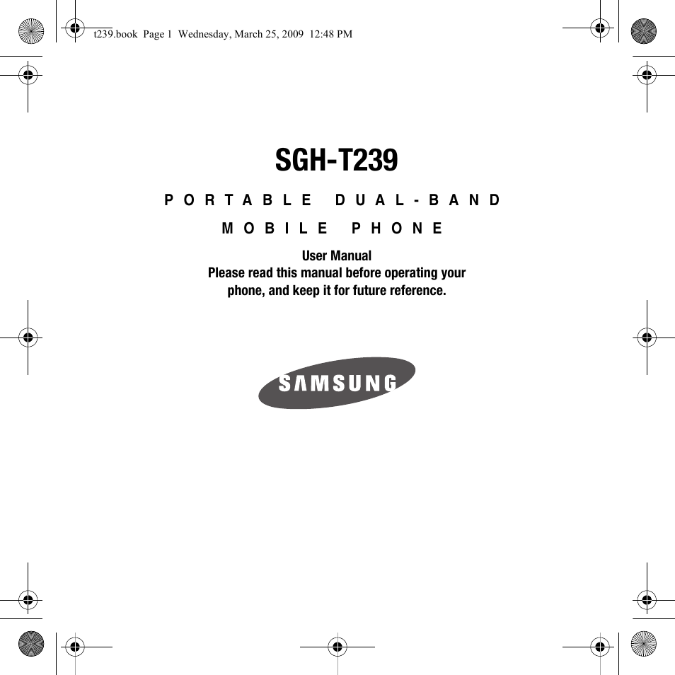 Samsung SGH-T239WRBTMB User Manual | 132 pages