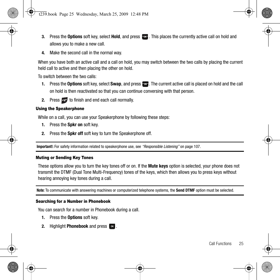 Samsung SGH-T239WRBTMB User Manual | Page 29 / 132