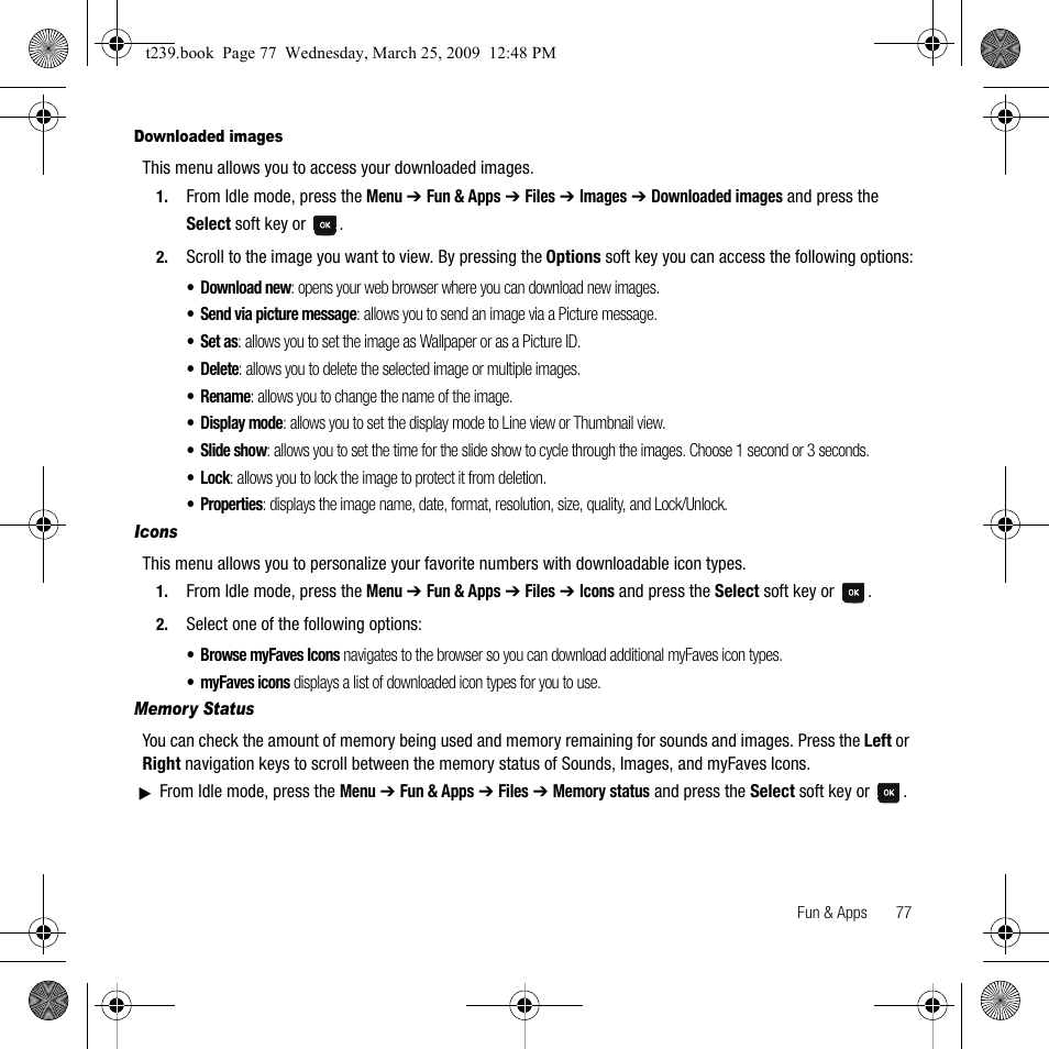 Samsung SGH-T239WRBTMB User Manual | Page 81 / 132