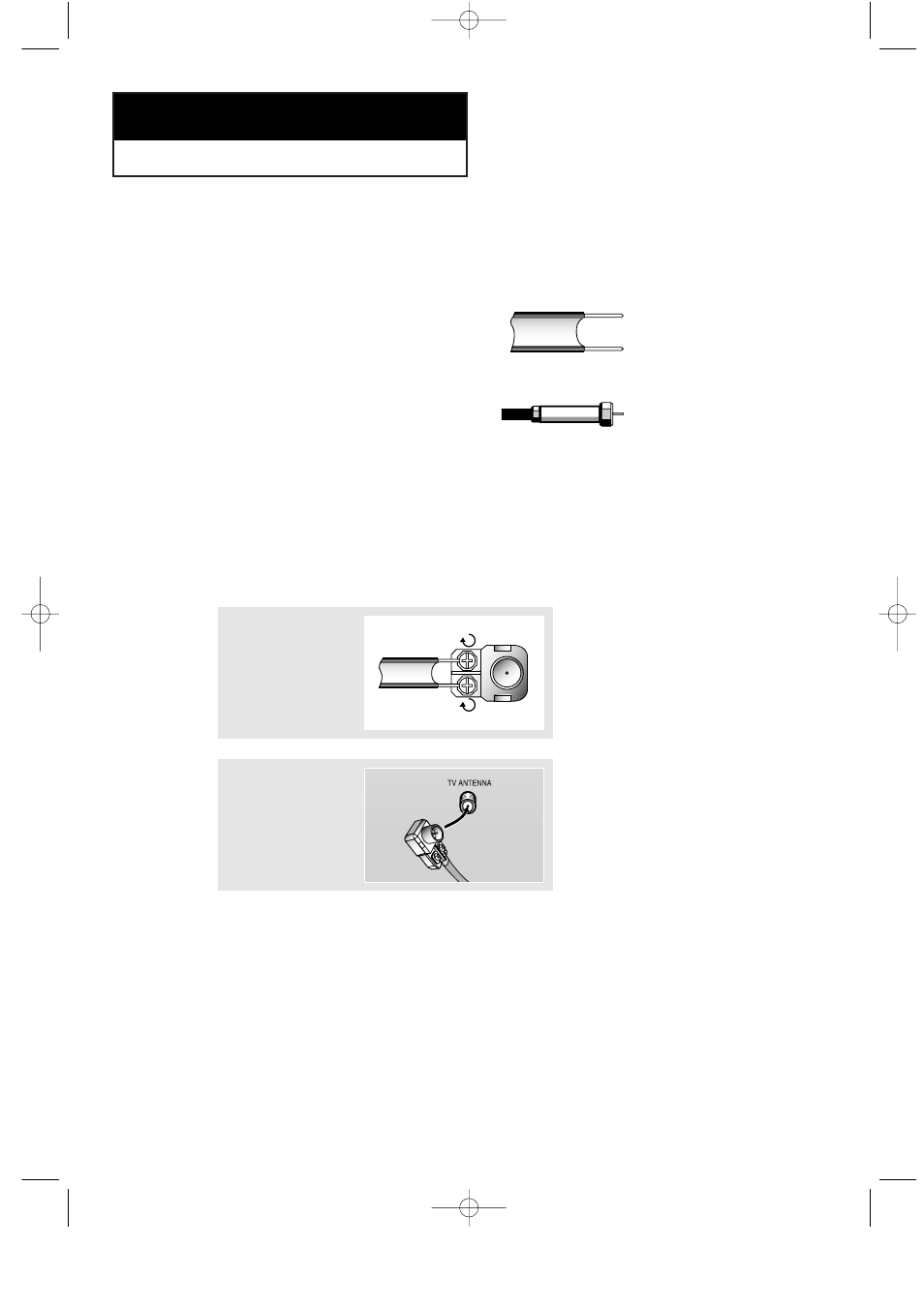 Connecting vhf and uhf antennas | Samsung LTN1735X-XAA User Manual | Page 12 / 49