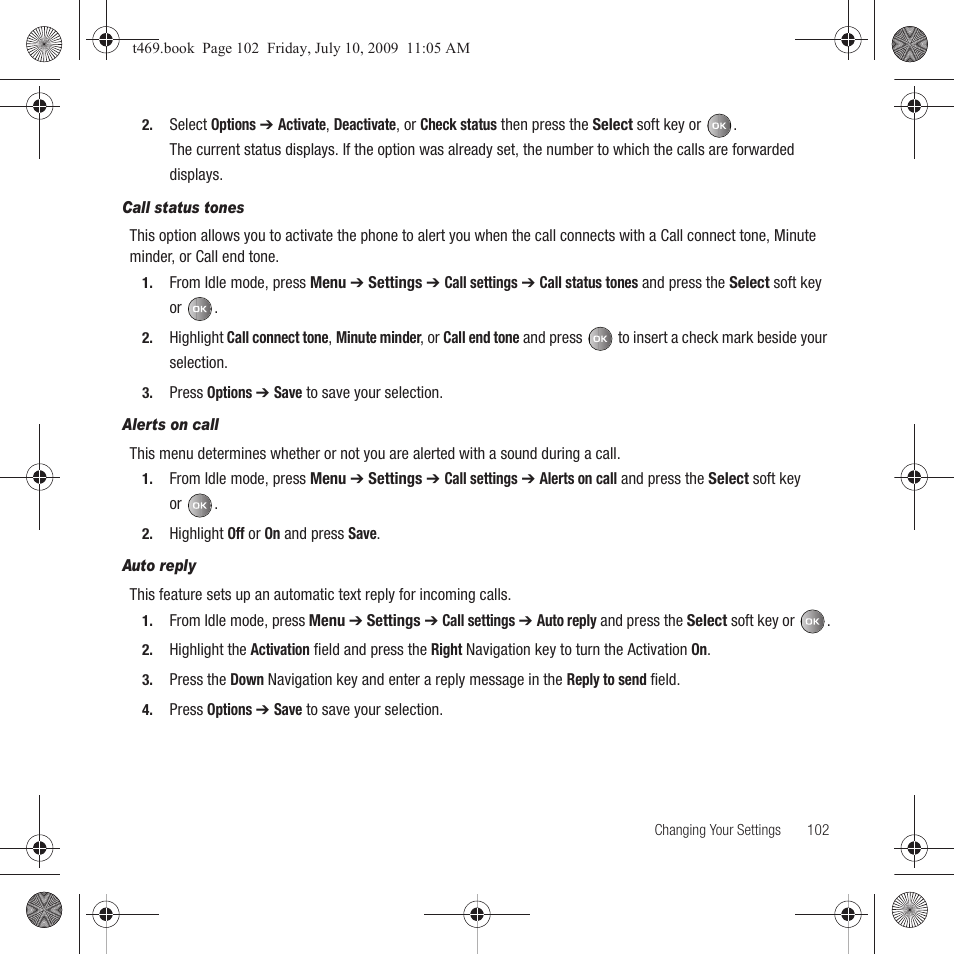 Samsung SGH-T469DAATMB User Manual | Page 105 / 162