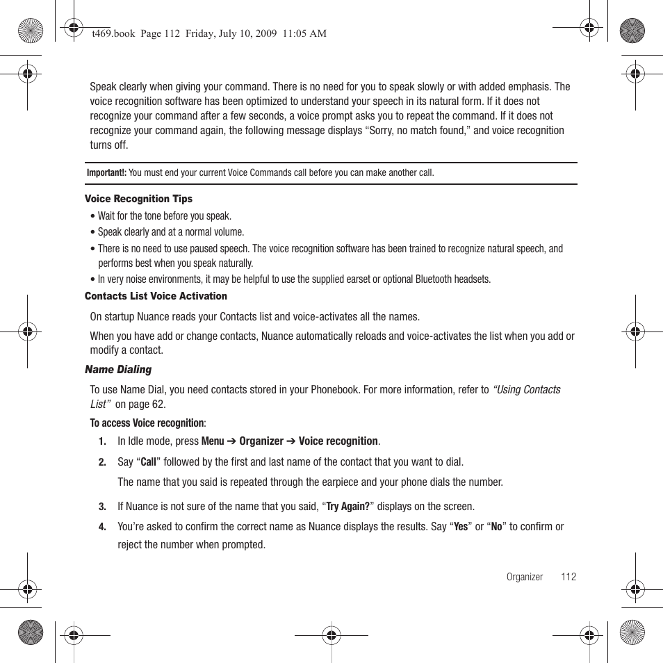 Samsung SGH-T469DAATMB User Manual | Page 115 / 162