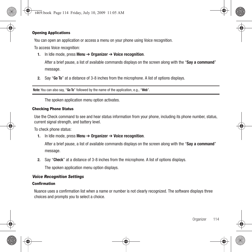 Samsung SGH-T469DAATMB User Manual | Page 117 / 162
