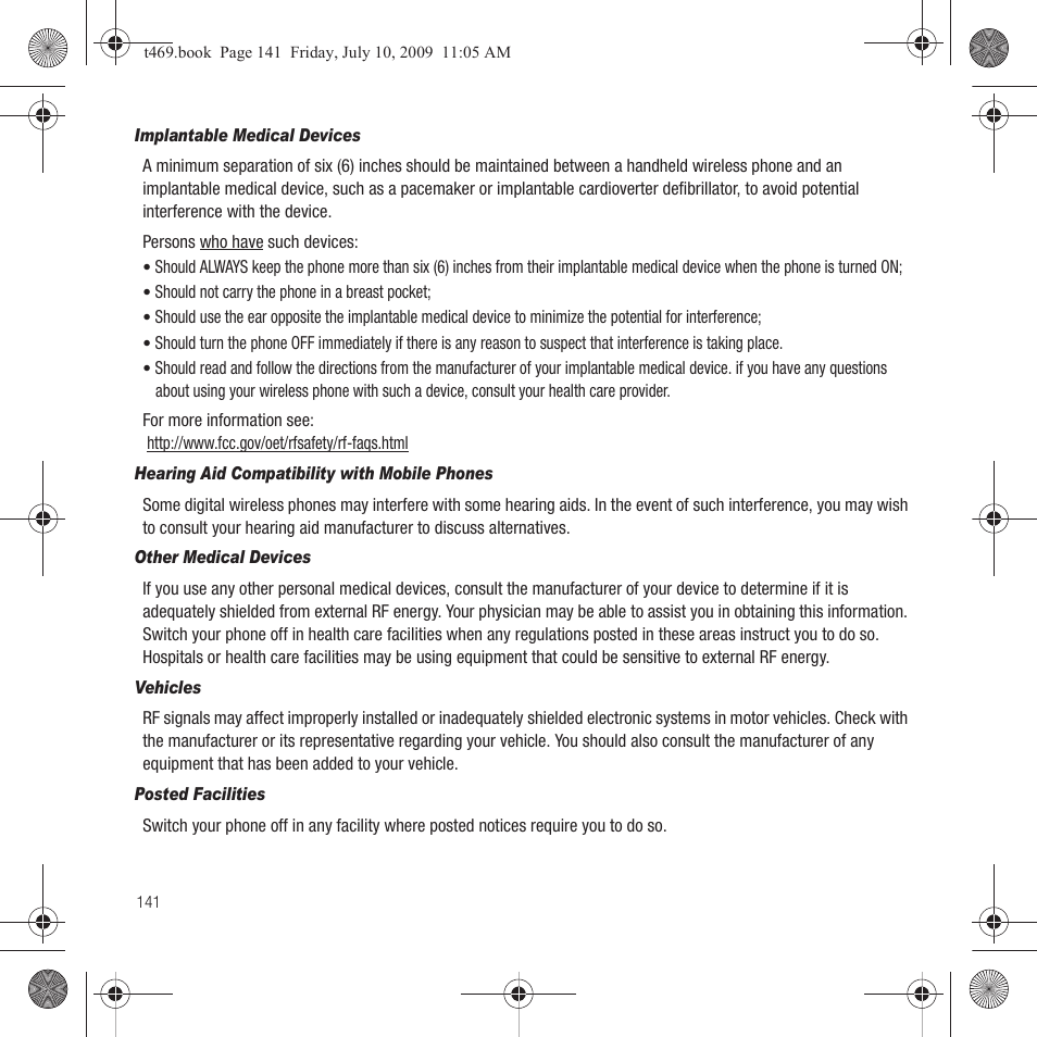 Samsung SGH-T469DAATMB User Manual | Page 144 / 162