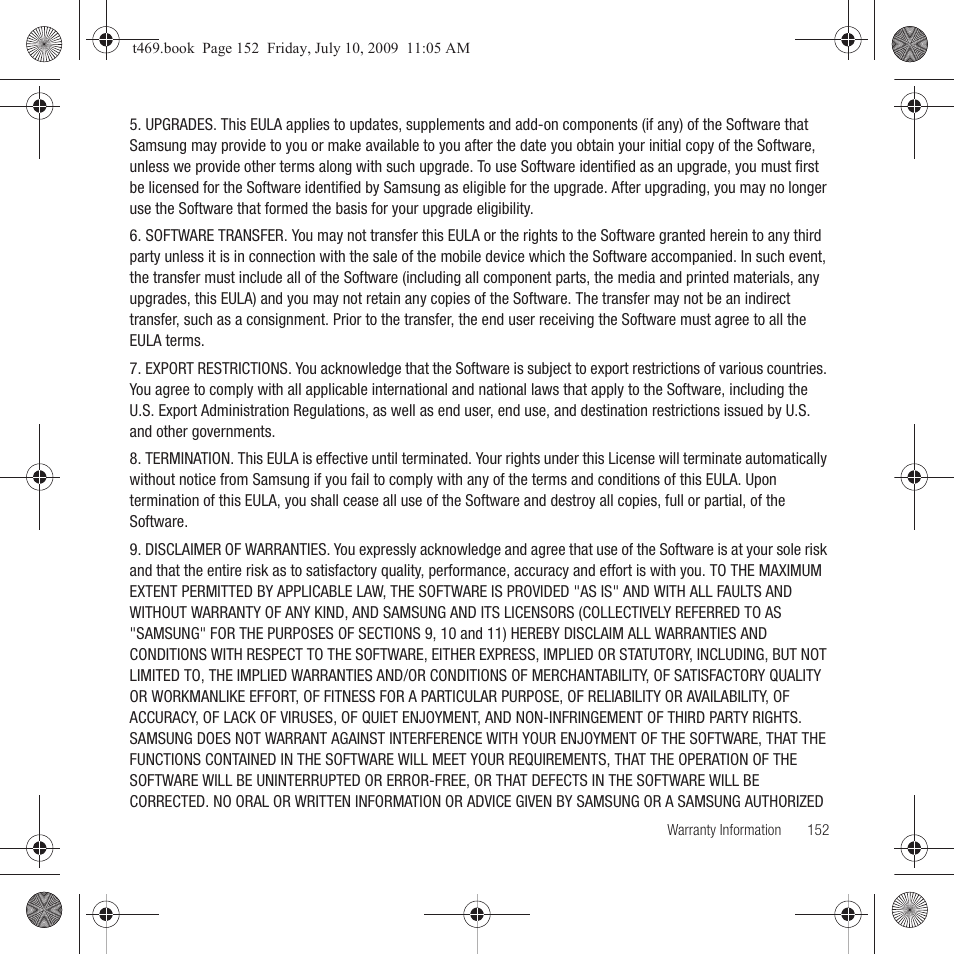 Samsung SGH-T469DAATMB User Manual | Page 155 / 162