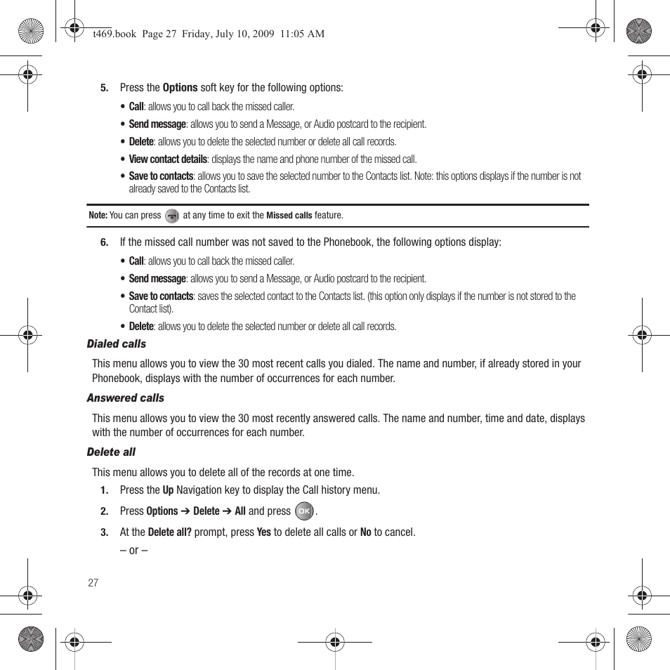 Samsung SGH-T469DAATMB User Manual | Page 30 / 162