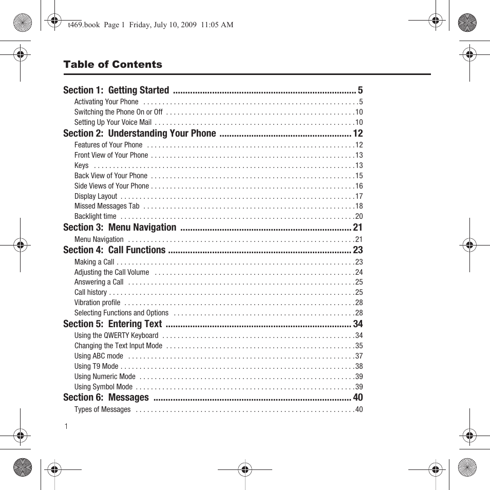 Samsung SGH-T469DAATMB User Manual | Page 4 / 162