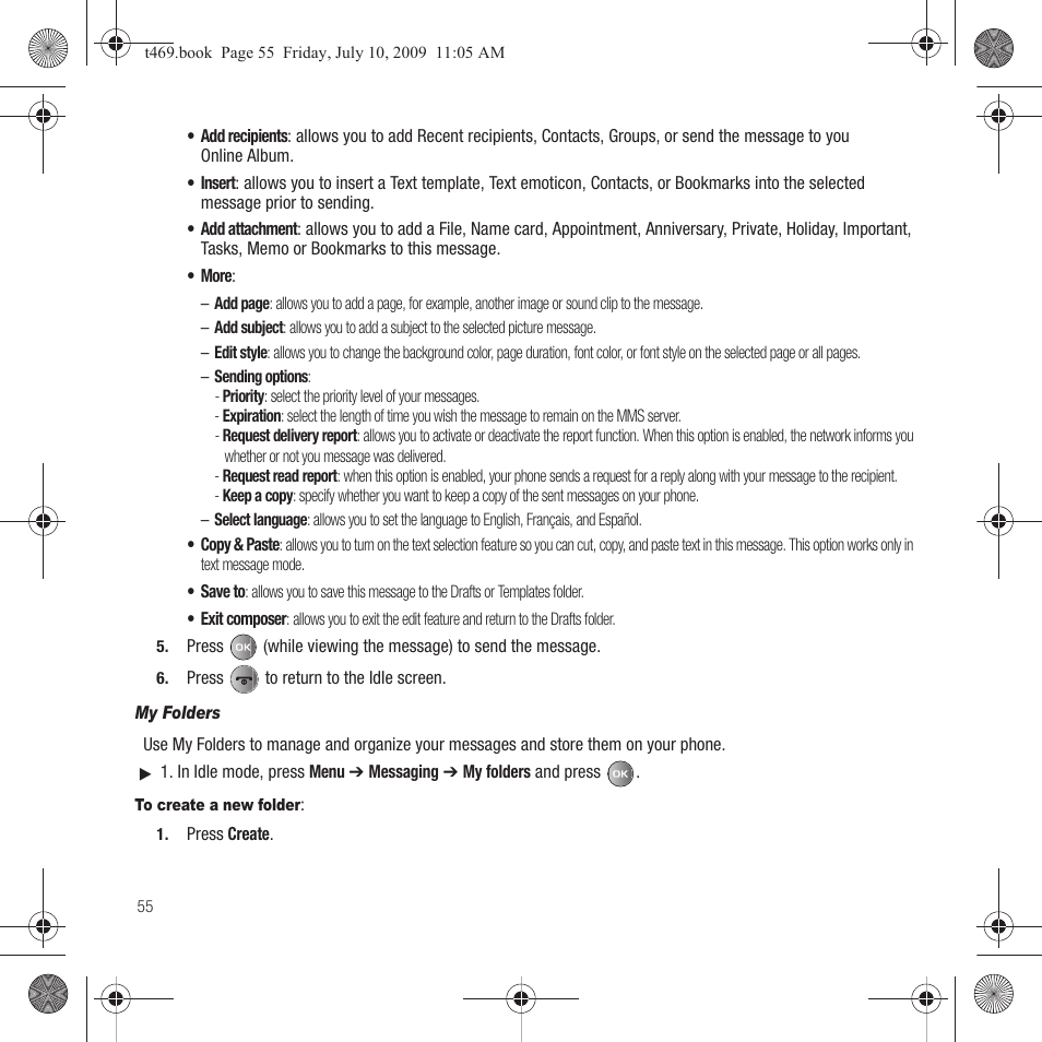 Samsung SGH-T469DAATMB User Manual | Page 58 / 162