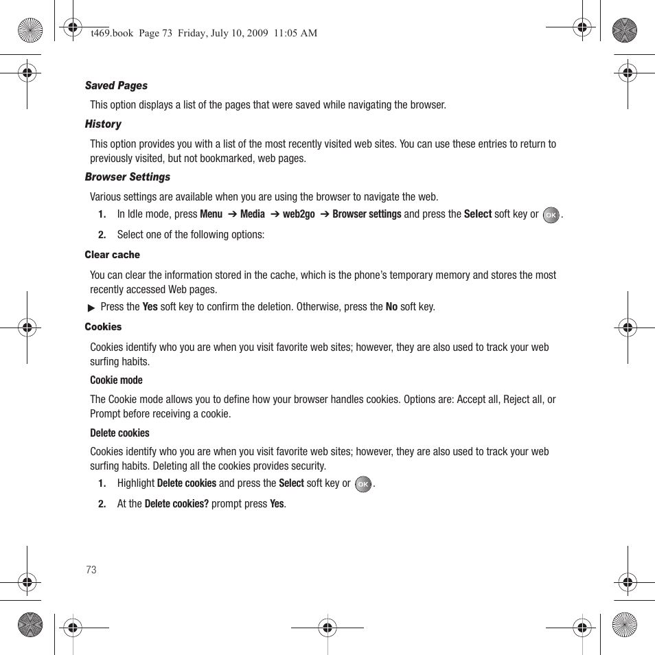 Samsung SGH-T469DAATMB User Manual | Page 76 / 162