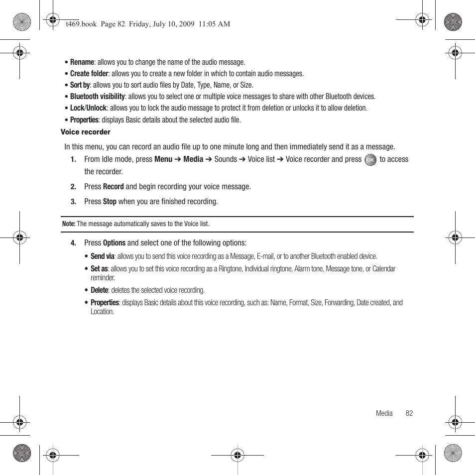 Samsung SGH-T469DAATMB User Manual | Page 85 / 162