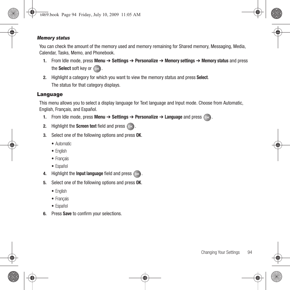 Language | Samsung SGH-T469DAATMB User Manual | Page 97 / 162