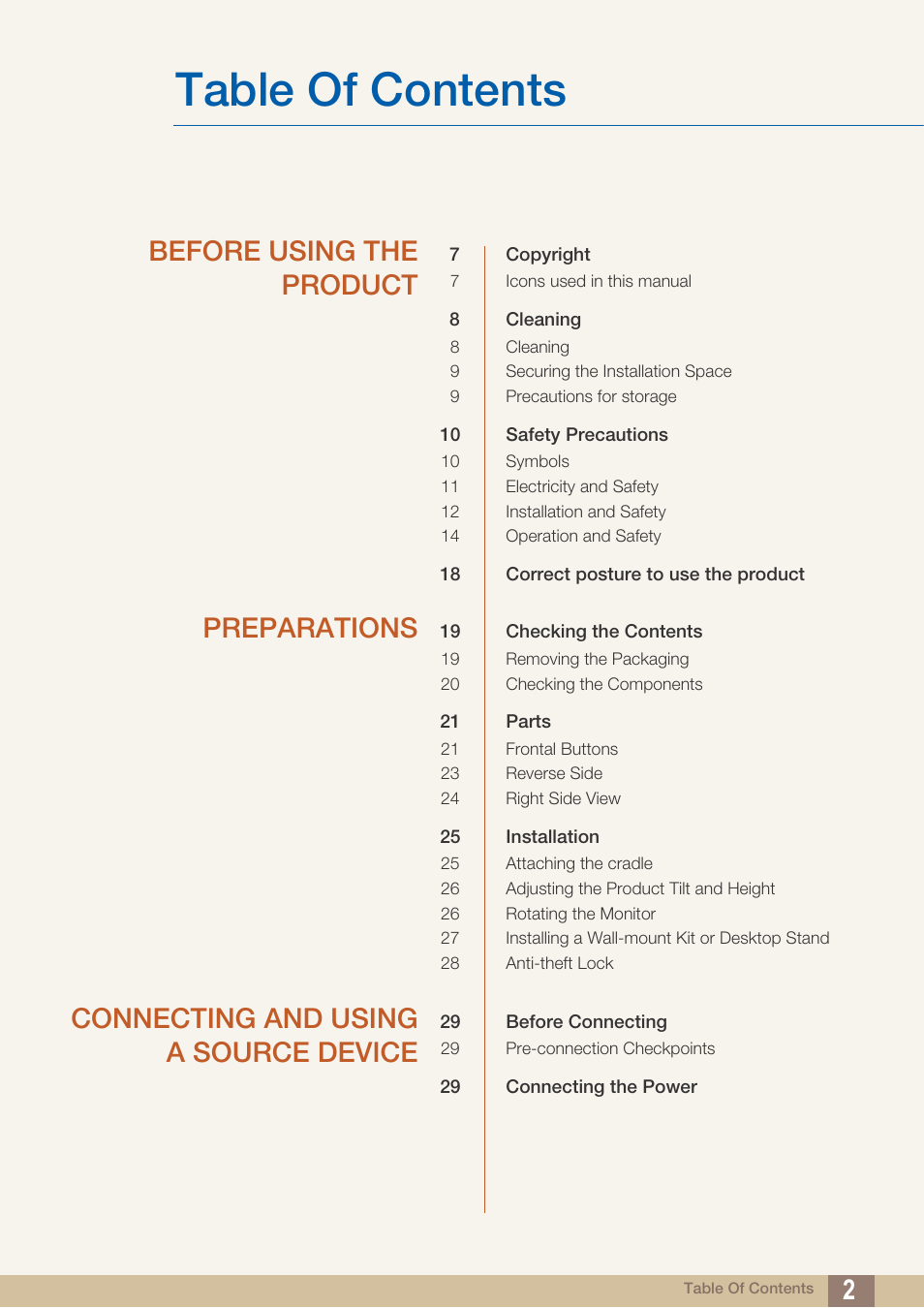 Samsung LS23C45KDSV-GO User Manual | Page 2 / 96