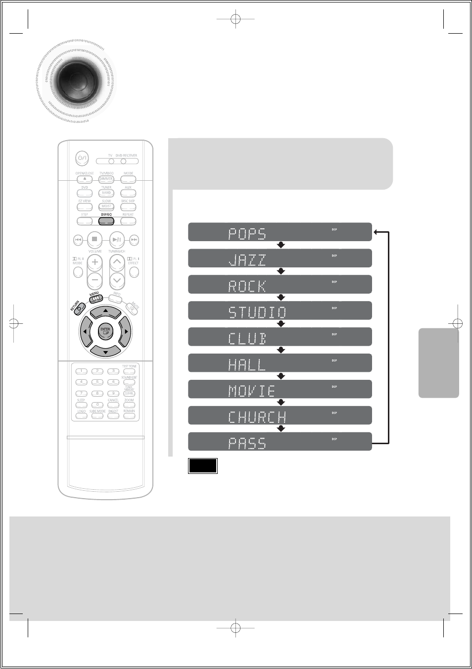 Sound field (dsp)/eq function, 62 sound field (dsp)/eq function | Samsung HT-DS1860T-XAA User Manual | Page 63 / 78
