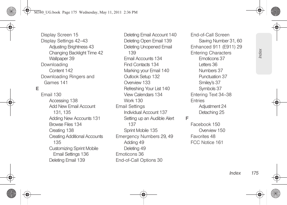 Samsung SPH-M380ZKASPR User Manual | Page 187 / 192