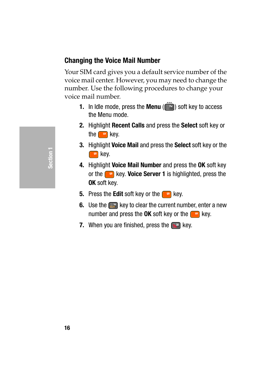 Changing the voice mail number | Samsung SGH-D307MSACIN User Manual | Page 16 / 256