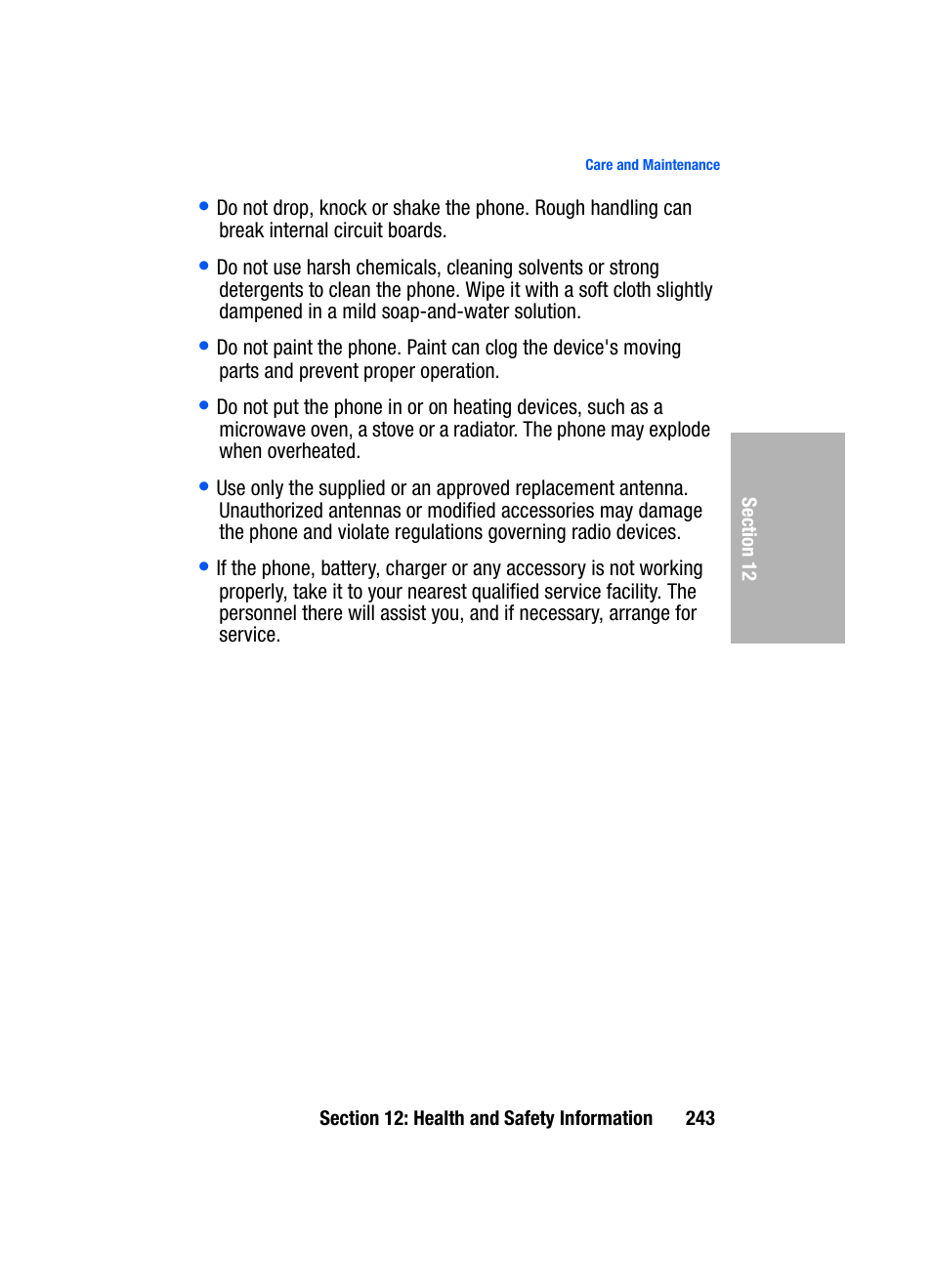 Samsung SGH-D307MSACIN User Manual | Page 243 / 256