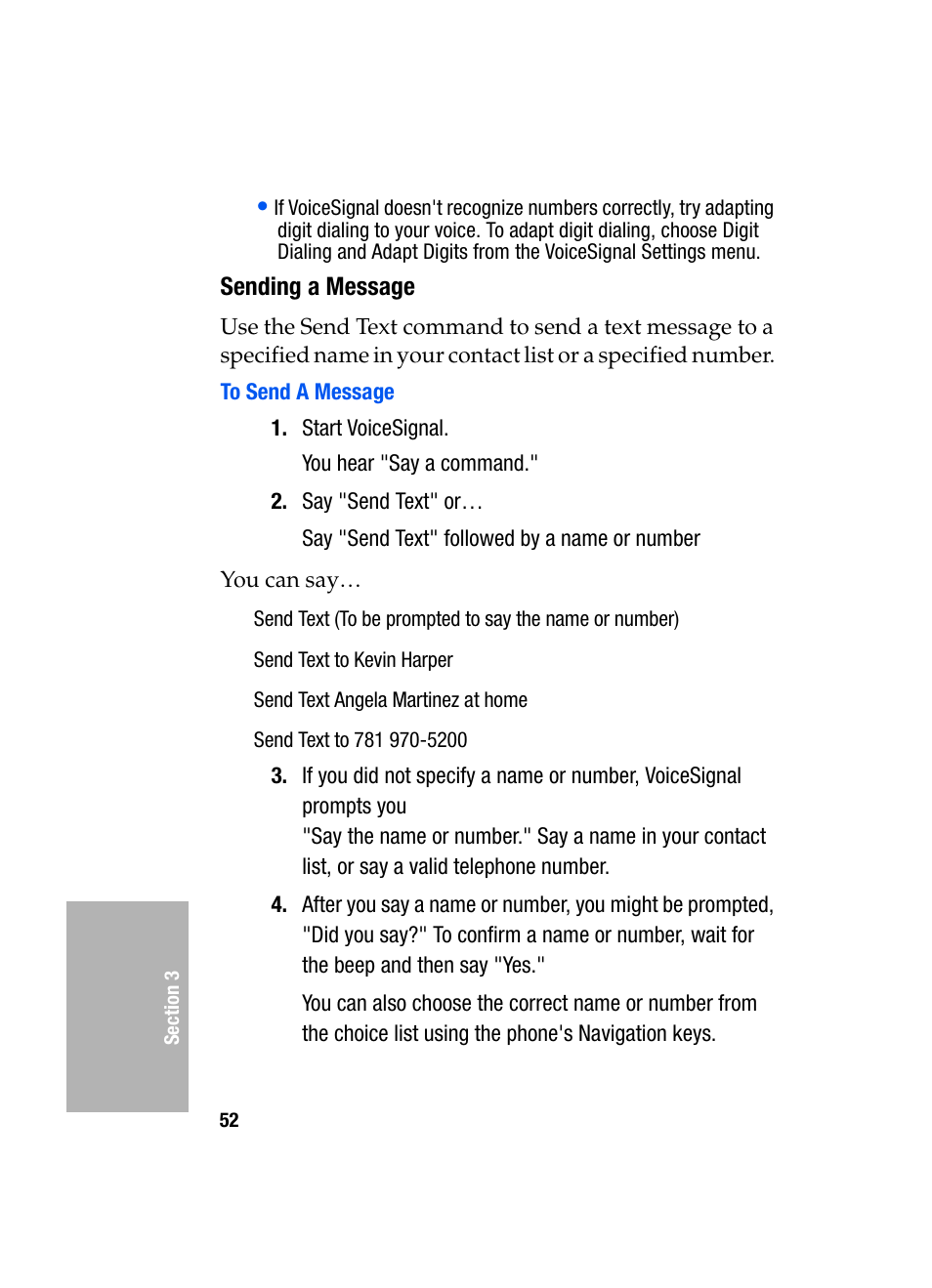 Sending a message, To send a message | Samsung SGH-D307MSACIN User Manual | Page 52 / 256