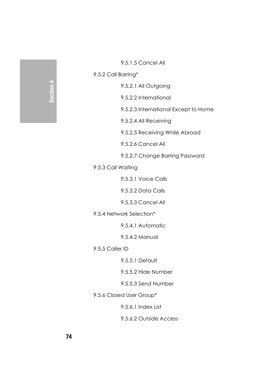 Samsung SGH-D307MSACIN User Manual | Page 74 / 256