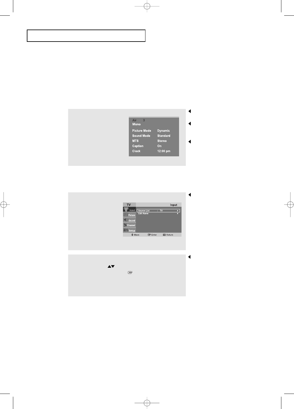 Viewing the display, Viewing the menus | Samsung LTP2045UX-XAO User Manual | Page 17 / 61