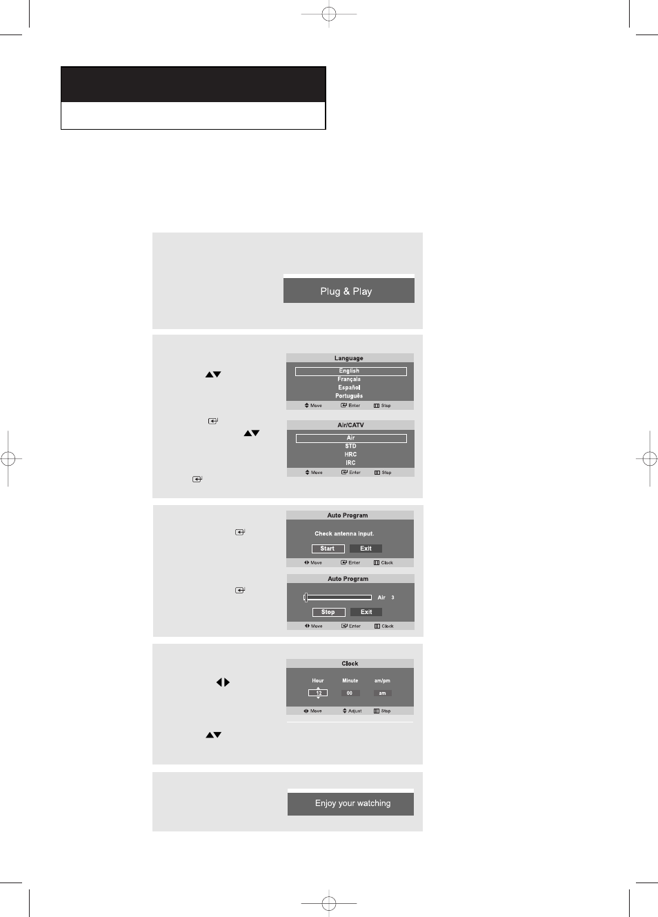 Chapter four operation, Plug & play feature | Samsung LTP2045UX-XAO User Manual | Page 18 / 61