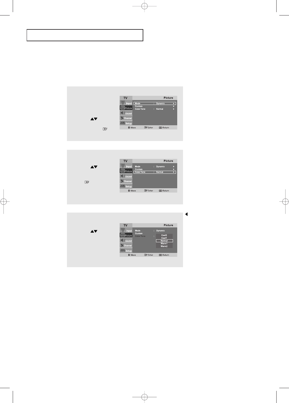 Adjusting the color tone | Samsung LTP2045UX-XAO User Manual | Page 30 / 61