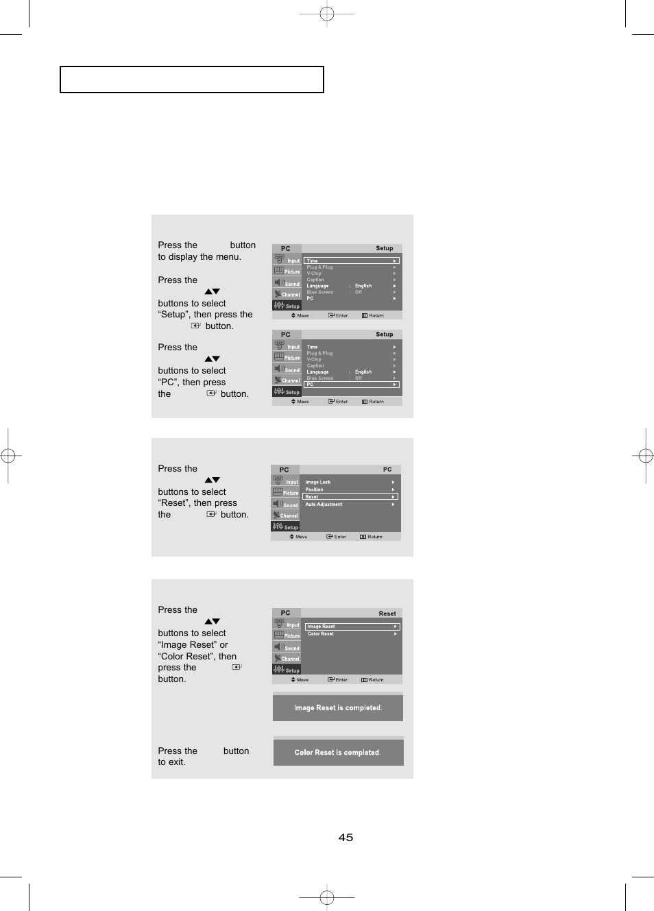 P c d | Samsung LTP2045UX-XAO User Manual | Page 48 / 61
