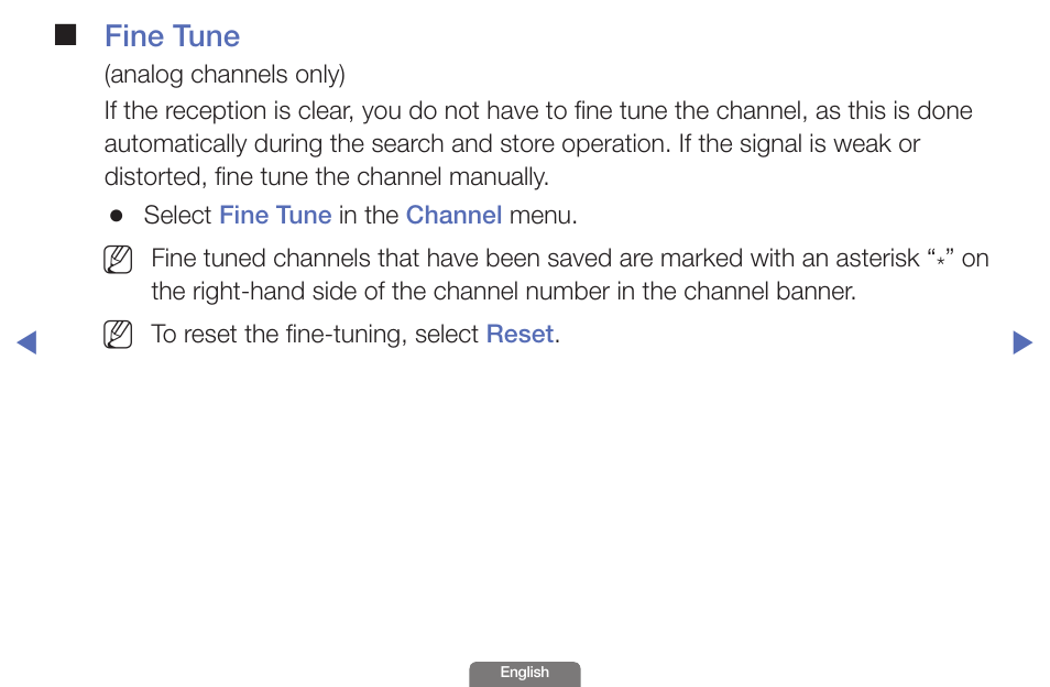 Fine tune | Samsung UN46EH6030FXZA User Manual | Page 21 / 192