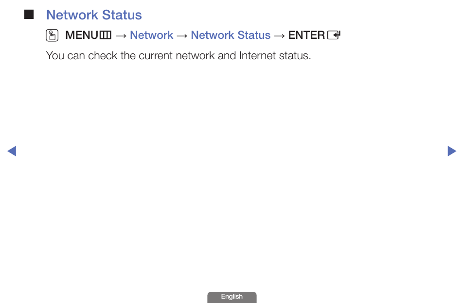 Network status o | Samsung UN46EH6030FXZA User Manual | Page 58 / 192