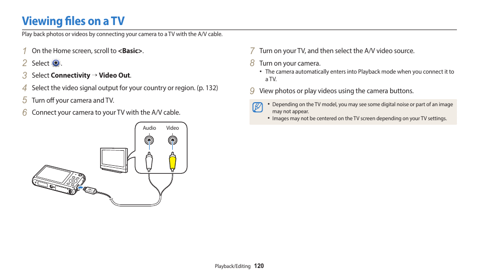 Sending photos or videos via email, Changing email settings, Viewing files on a tv | Samsung EC-DV150FBPLUS User Manual | Page 121 / 163