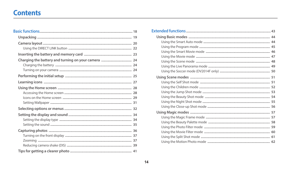 Samsung EC-DV150FBPLUS User Manual | Page 15 / 163