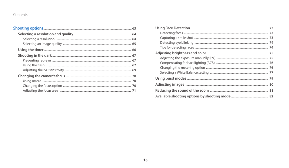 Samsung EC-DV150FBPLUS User Manual | Page 16 / 163
